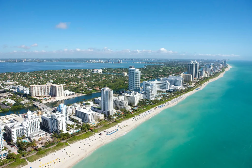 hotele przy plaży i oceanie w Miami