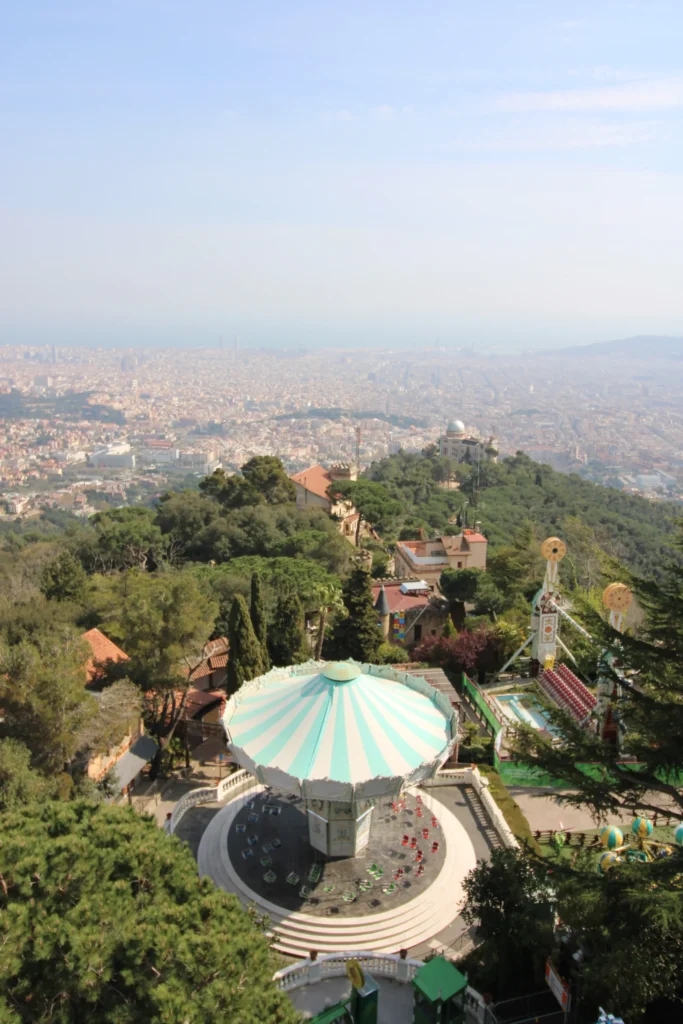 panorama Tibidabo do zwiedzenia w Barcelonie